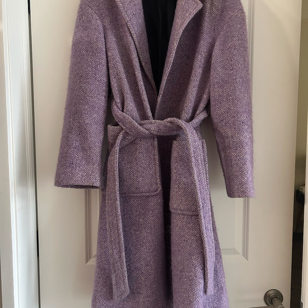 J. Crew Wool blend lavender coat